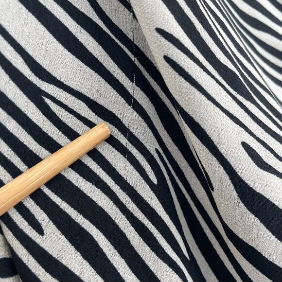 BOSTON PROPER Tank Top 6 Zebra Animal Print Draped Y2K Glam Mobwife Feminine - Picture 5 of 8